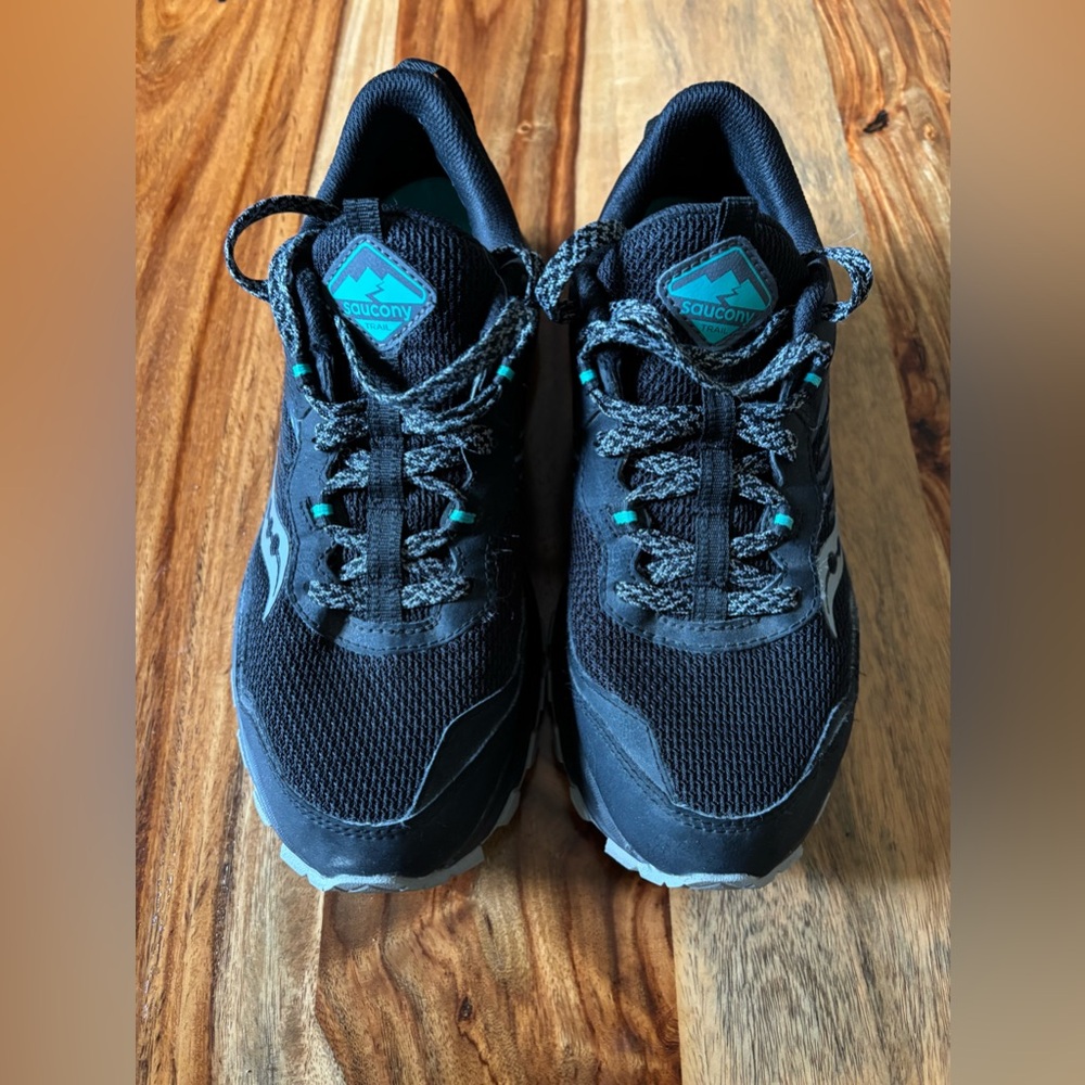Saucony Black and Teal Excursion TR 15